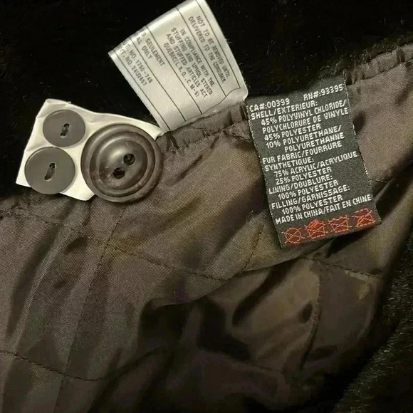 Vintage faux fur and leather coat - Picture 3 of 7